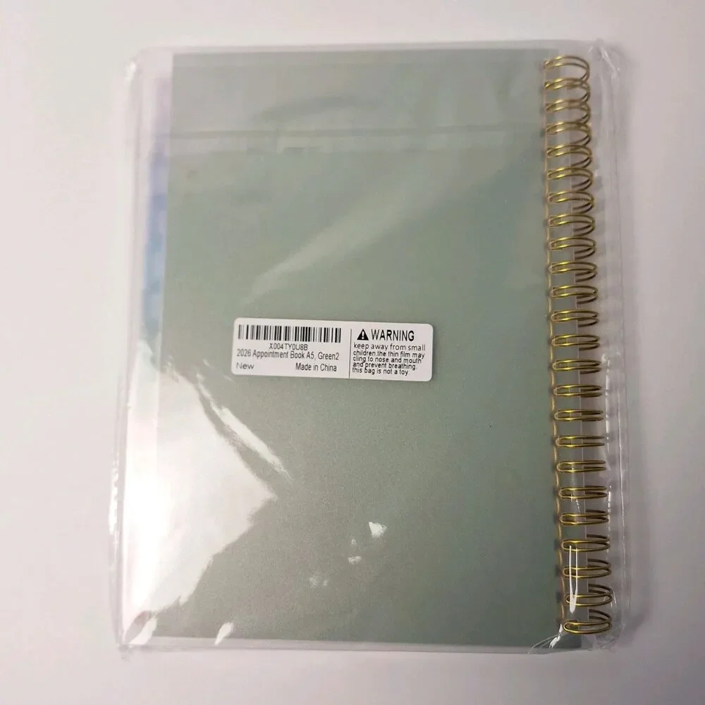 Monthly Planner 2026-2027 Jan - Dec Light Green NEW